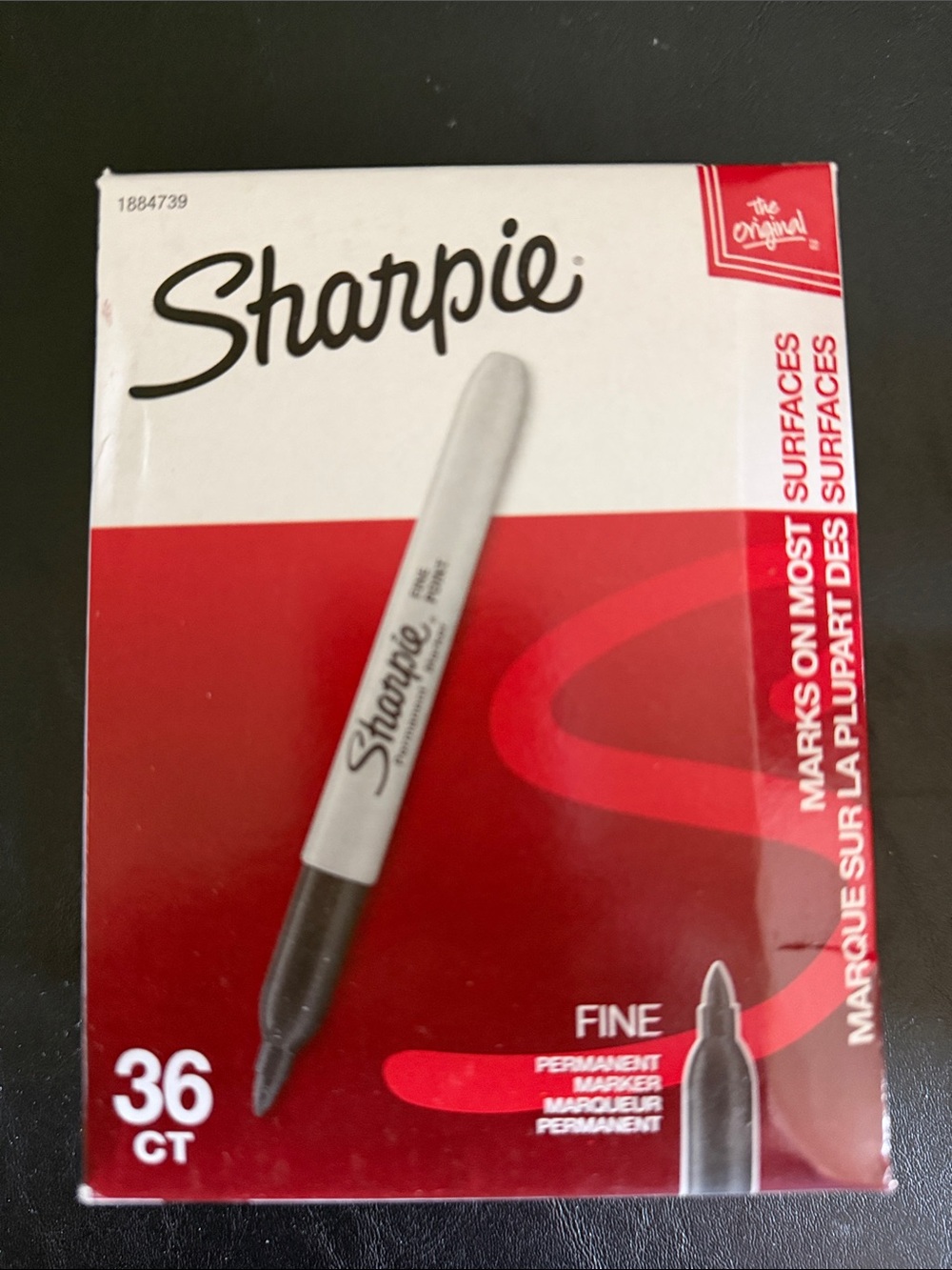Sharpie Fine Permanent Markers - Black (36ct) Back to School New